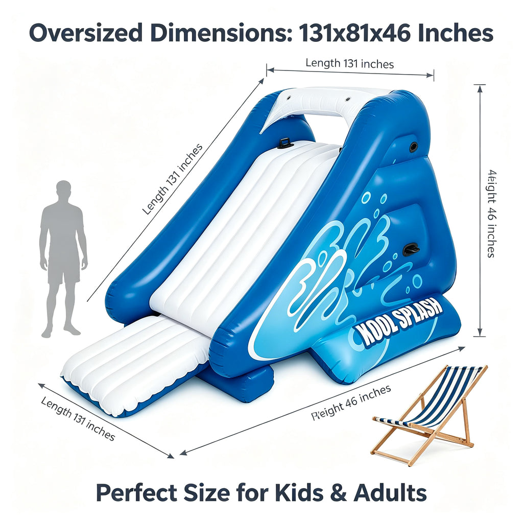 Outdoor Inflatable Play Center Water Slide Swimming Pool