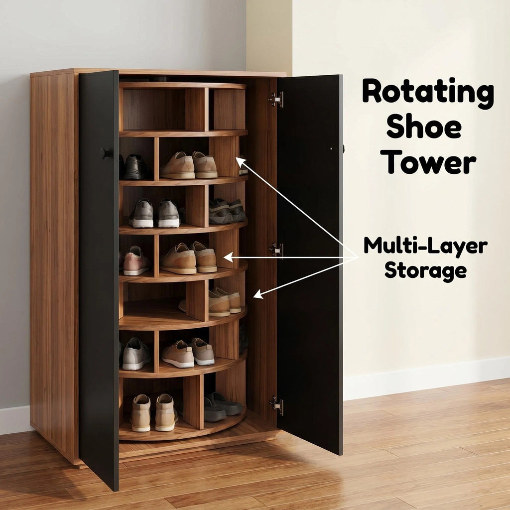 Rotating  Shoe Storage Cabinet