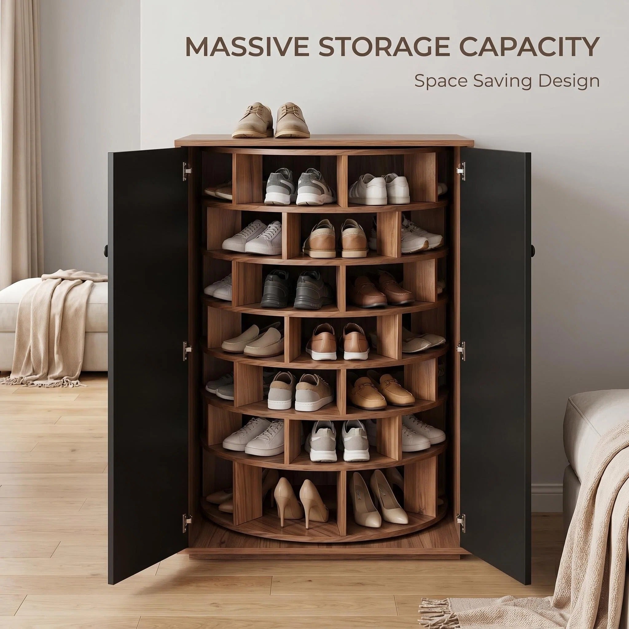 Rotating  Shoe Storage Cabinet