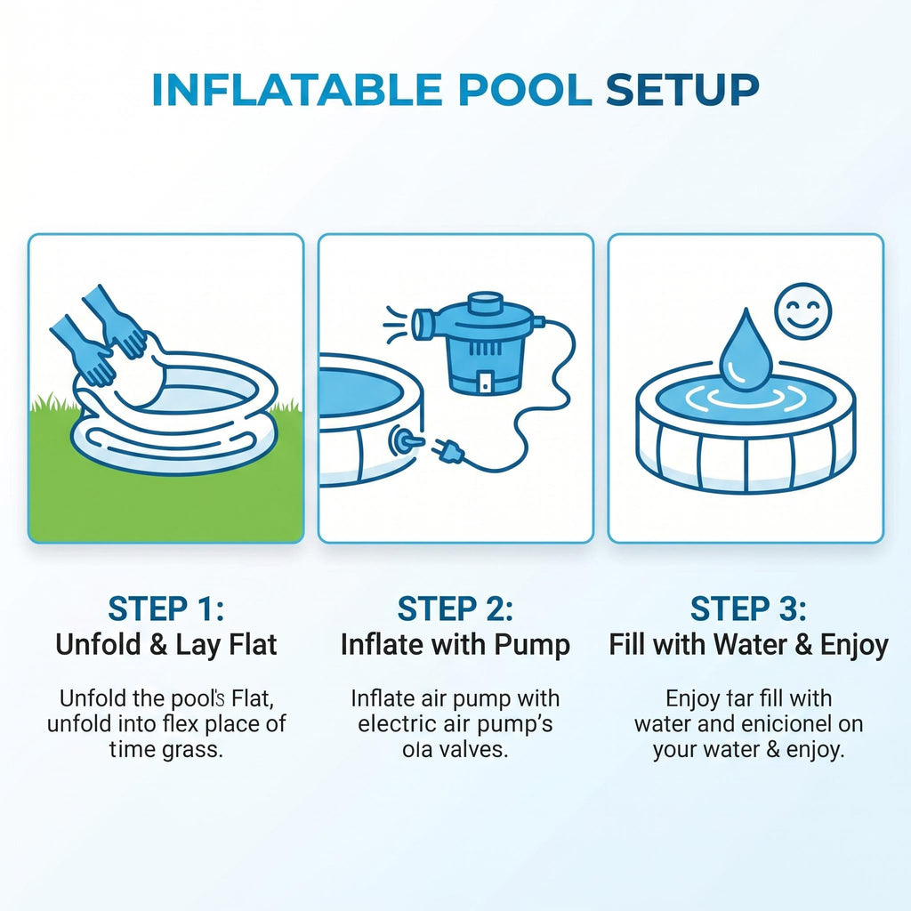 Backyard Inflatable Lounge Pool with Drink Cooler